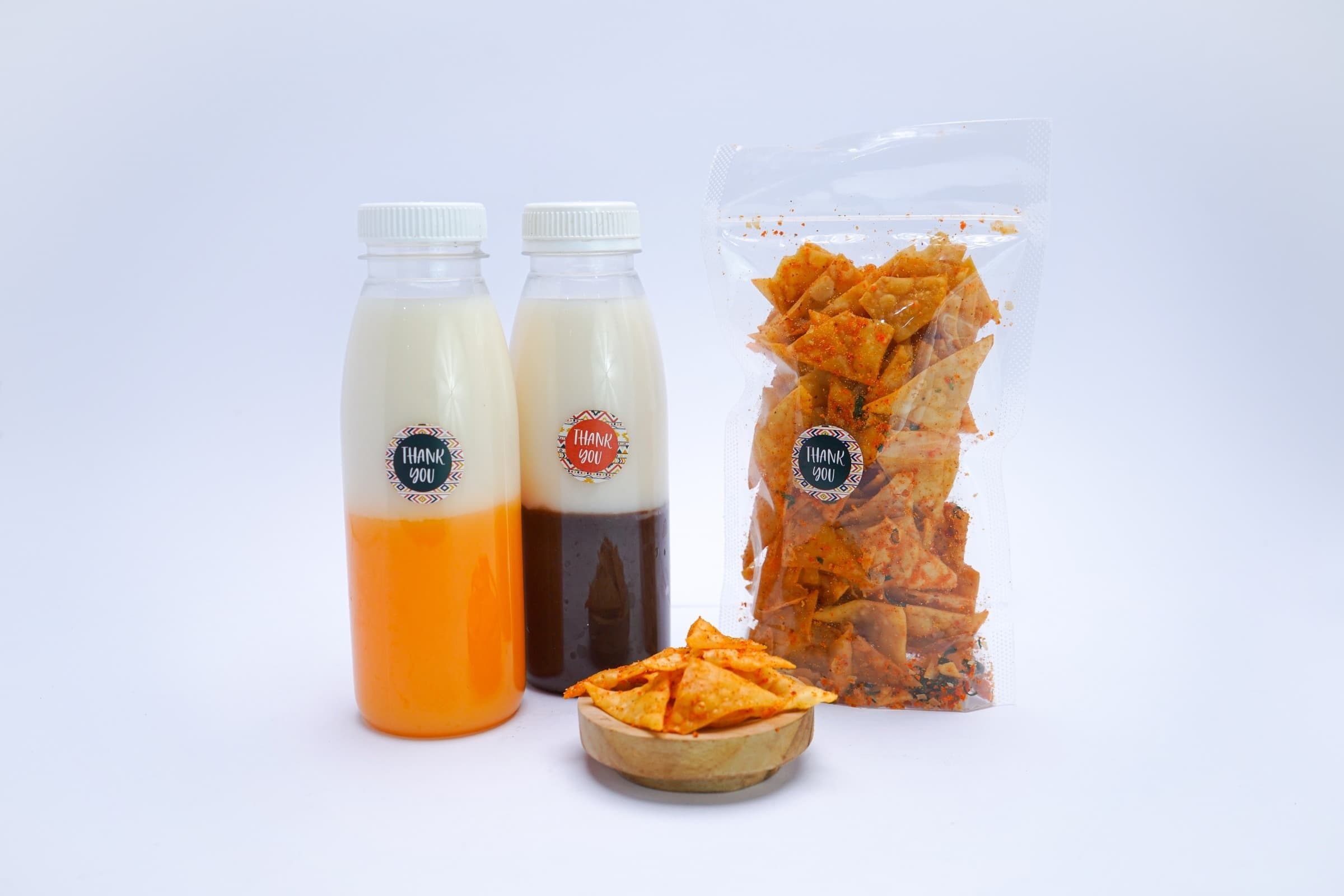 Foto produk PUDOT (Pudding Sedot) dan Pangsit Goreng Keju Pedas