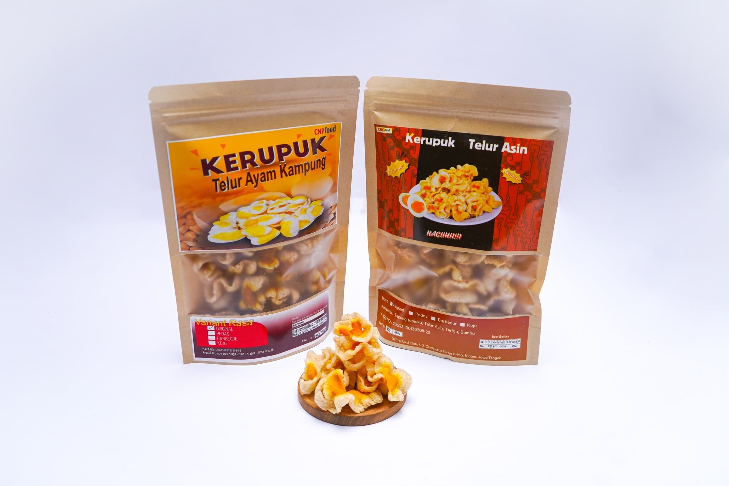 Foto produk Kerupuk telur asin 2, telur kampung 1
